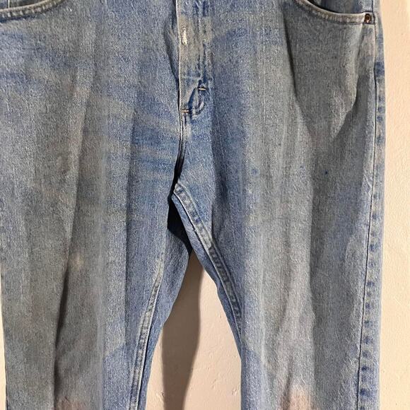 Vintage Y2K Wrangler Light Wash Denim Cowboy Western Jeans - Picture 2 of 8